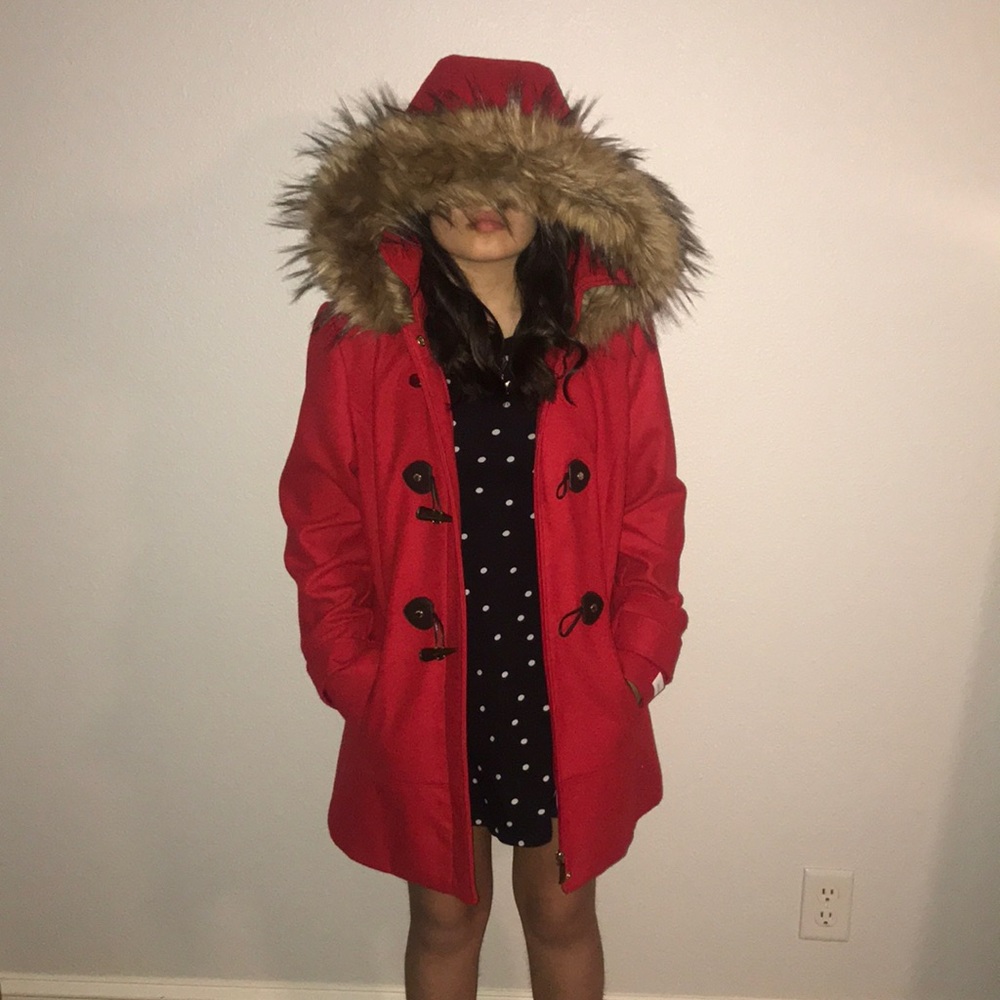 Calvin Klein red jacket